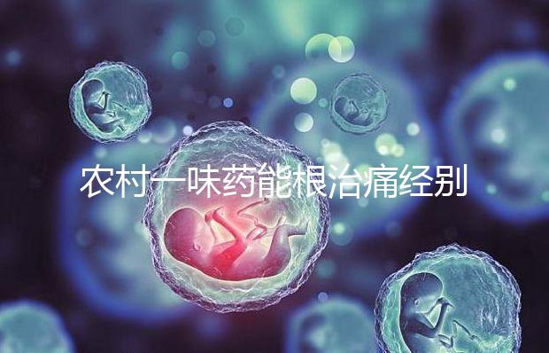 農村一味藥能根治痛經別還不信！想巧妙化解月經不調看這