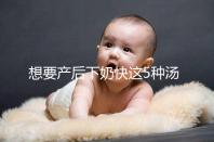 想要產(chǎn)后下奶快這5種湯必備,第一種木瓜牛奶湯最有效