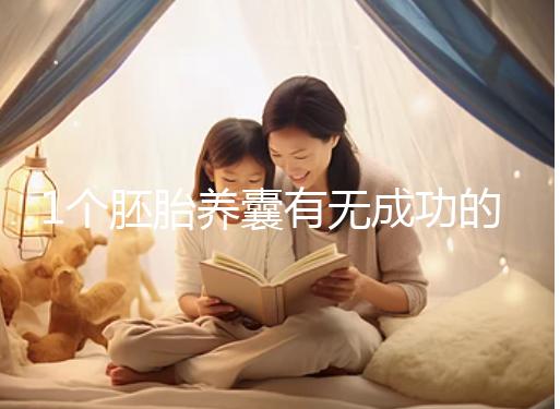 1個胚胎養囊有無成功的幾率進來看，能養成幾個真不好說